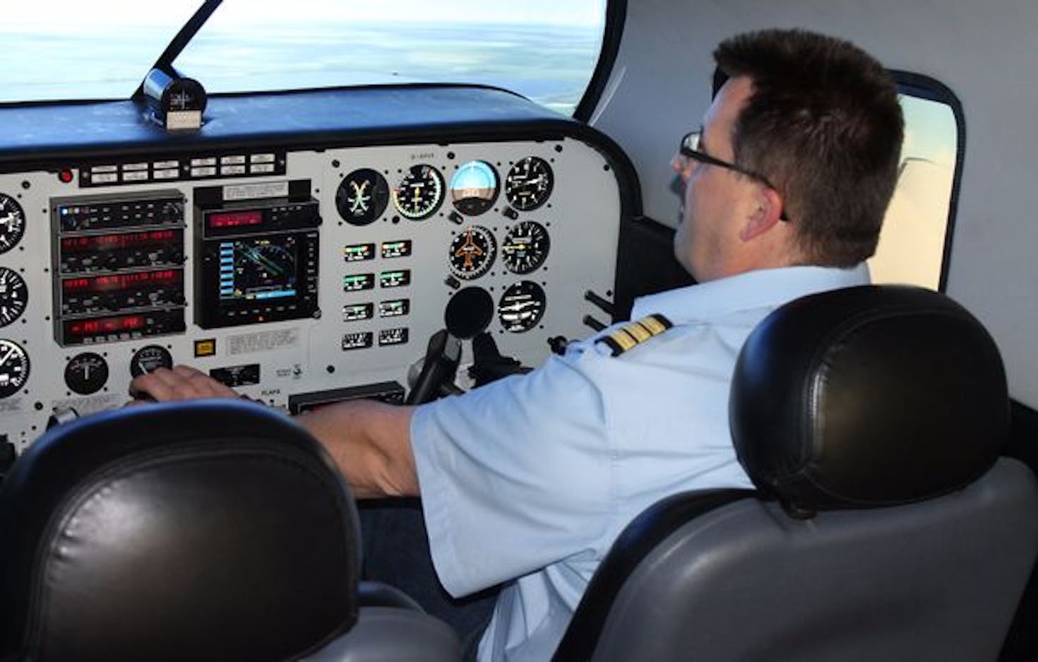 Full Flight Simulator Piper PA 34 Markranstädt (60 Min.)