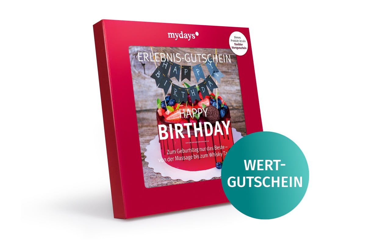 Happy Birthday - Wertgutschein als PDF