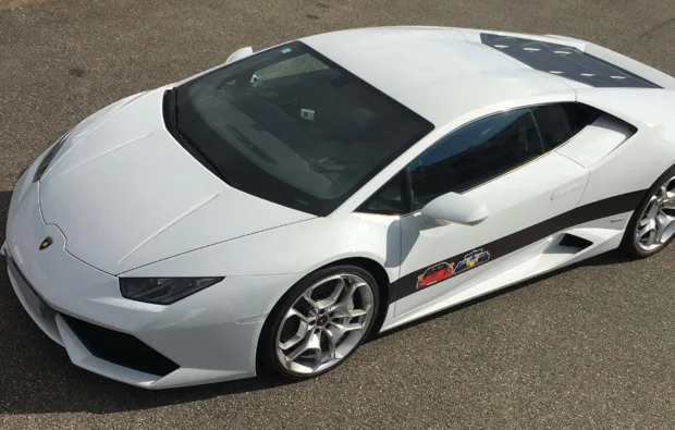 Lamborghini fahren auf der Bergstrasse im Elsass (6km)