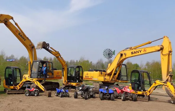 Kids Bagger Diplom und Quad im Baggerpark Haren