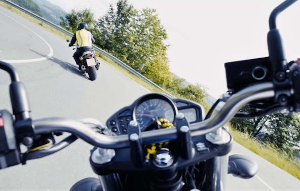 Motorrad Training auf der Straße Arnsberg
