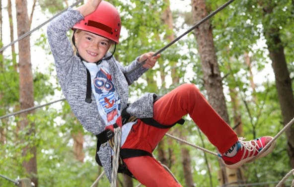 Kletterparcours im Waldseilgarten Strausberg