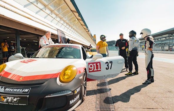 Renntaxi Porsche 911 GT3 fahren Bilster Berg (3 Rdn.)