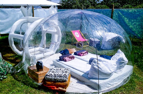 Außergewöhnliche Übernachtung im Bubble Tent Weyregg am Attersee für 2 (1 Nacht)