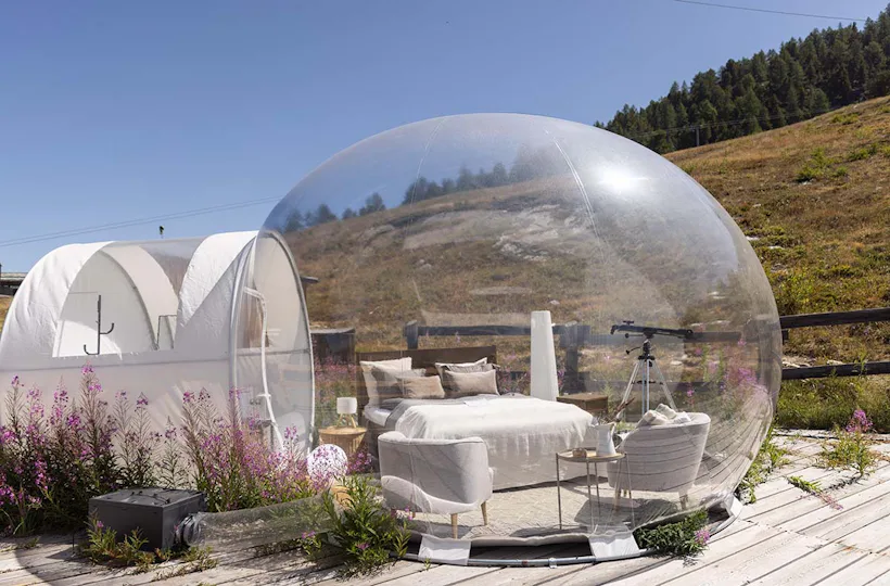 Bubble Übernachtung in der Deluxe- Suite für 2 (1 Nacht) in Wallis