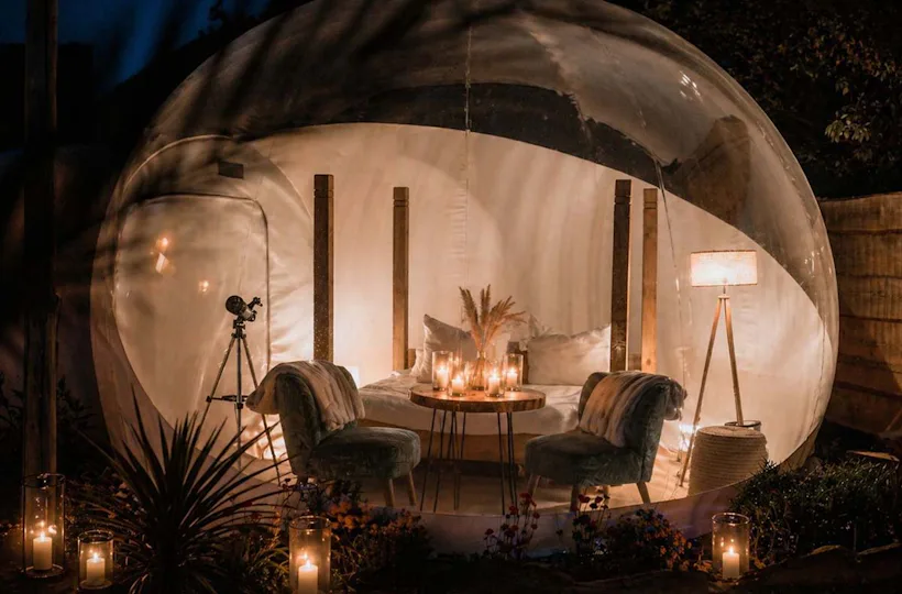 Bubble Übernachtung mit Candle-Light Romantik in Oase Unawatuna (1 Nacht)