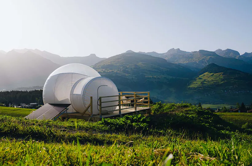 Bubble Übernachtung in der Deluxe- Suite für 2 (1 Nacht) in Graubünden