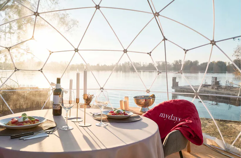 Erlebnisdinner in der Bubble in Moosburg für 2