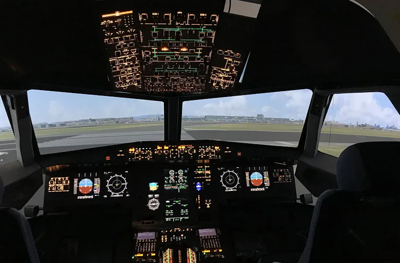 Flugsimulator Gensingen (A380 - Economy)