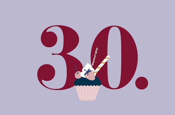 Flexibles Geschenk 30. Geburtstag (Cupcake)