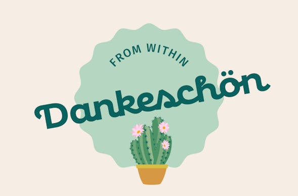 Flexibles Geschenk Danke (Kaktus)