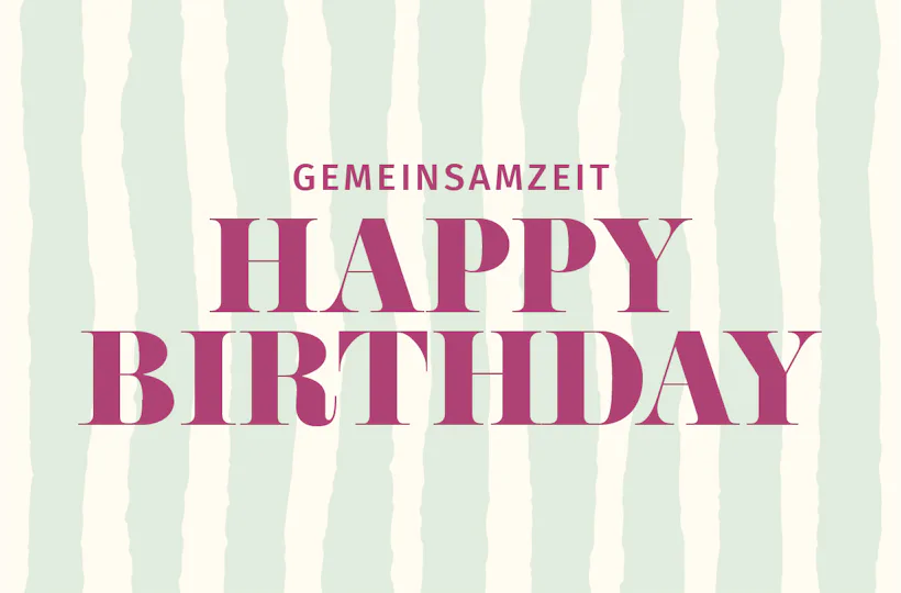 Flexibles Geschenk Geburtstag (Streifen)