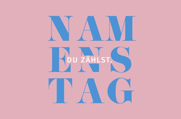 Flexibles Geschenk Namenstag