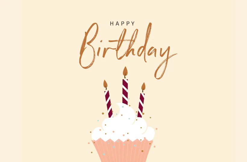 Flexibles Geschenk Happy Birthday