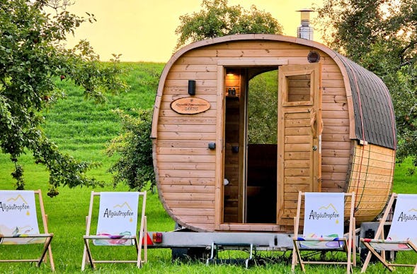 Mobile Panoramasauna mieten Wangen im Allgäu (Wochenendmiete)