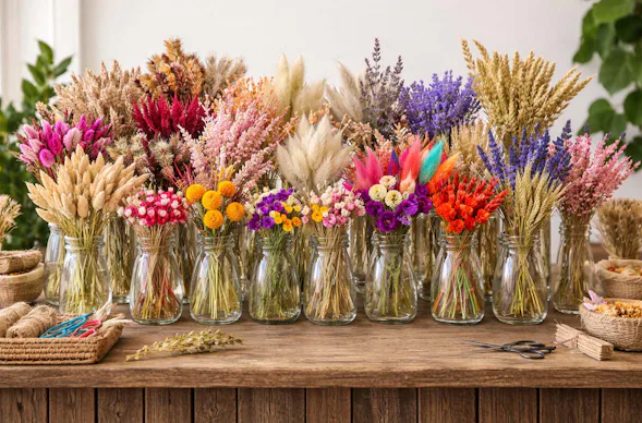 Trockenblumen Strauß selber machen Pliening