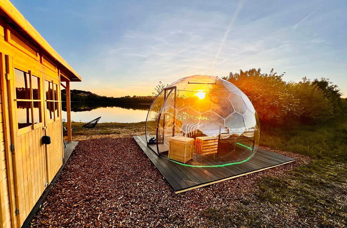 Winterliche Bubble Übernachtung am See Wadersloh für 2 (1 Nacht) - 1